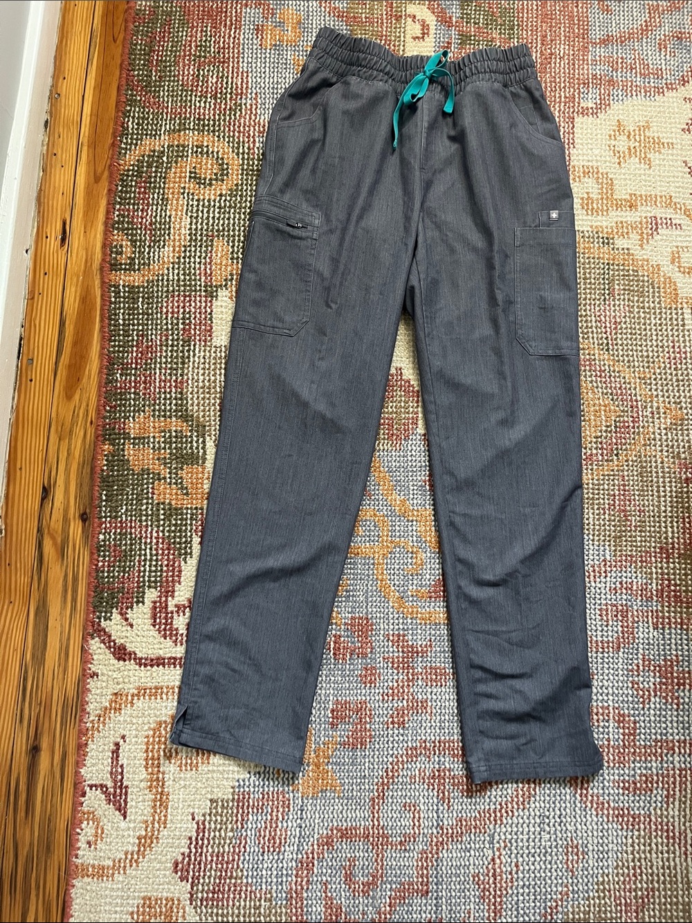 Figs Women’s Drawstring Gray Scrub Pant Size S
